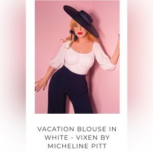 Vixen by Micheline Pitt Vacation Blouse